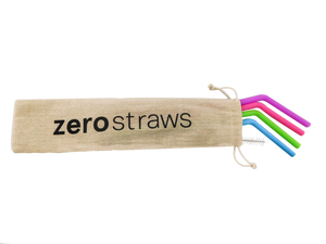 Set Popotes de Silicon Reusables Zero Straws